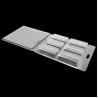 Buy cheap Customized Disposable Plastic PET PVC Blister Clamshell Packaging For Electronic Component 6 Compartment Rectangle Clear Jewelry Clamshell Packaging from wholesalers