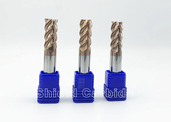 Buy cheap Solid Carbide Flat End Mill High Hardness With 35 Degree Helix Angle from wholesalers