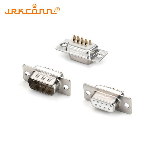 9 Pin D-Sub Connector D-Subminiature Connector Solder Cup D-SUB Metal Shell For