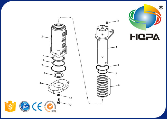 VOE14691453 VOE14527183 Turning Joint Seal Kit for Volvo EC55B