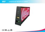Waterproof IP65 Led Light Display Taxi Roof Advertising Signs With Aluminum