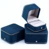 Buy cheap Velvet Material Jewelry Boxes for Hanhong 2023 Custom Logo Blue Bracelet Bracelet Box from wholesalers