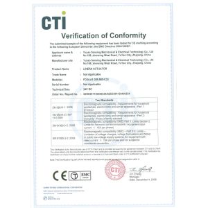 Yuyao Sanxing Mechanical & Electrical Technology Co., Ltd. Certifications