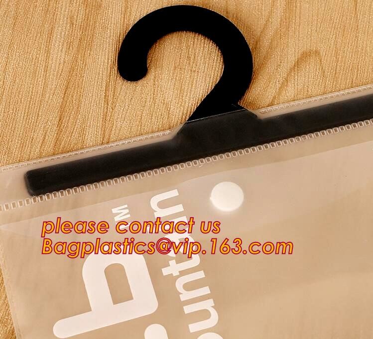 Shirt Packaging Bags, Hanger Frosted Bags, Packaging Bag Hook Hanger Bag Underwear Shirt Bag