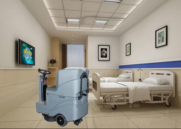 Gray Driving Type Hardwood Floor Cleaning Machine Suit For Hospital Kotwalee Or