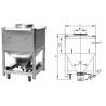 Buy cheap 20rpm Powder Mixer IBC Post Bin Blender Single Column Lifting System Equipment from wholesalers