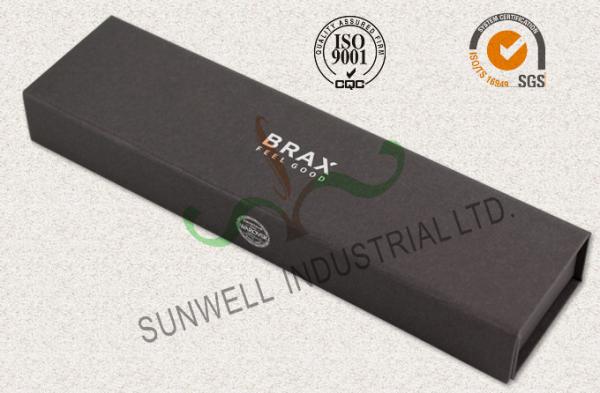 Buy cheap Luxury Black Color Office Paper Box , Spot UV Coating Cardboard Packing Box from wholesalers