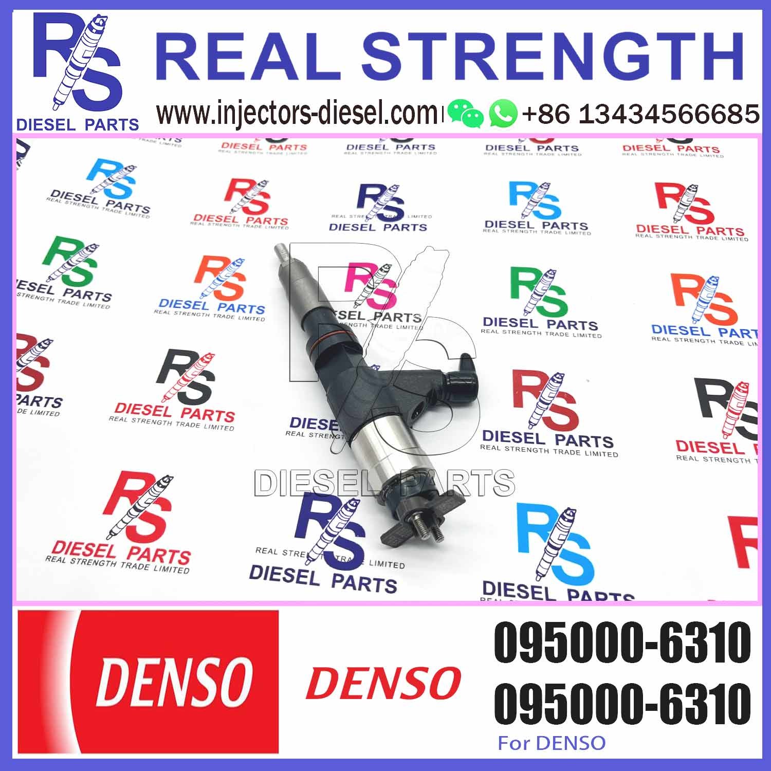 095000-6310 Common Rail Injector For John Deere 4045T 6068T Backhoe Loader Fuel Injector