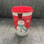 Ripple Disposable Cups For Hot Drinks , Eco Friendly Disposable Coffee Cups 12oz