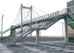 Modular Prefabricated Pedestrian Bridges Overcross Railway Q345B Steel