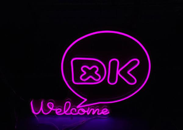 Buy cheap High Performance Welcome Custom Led Neon Signs Pink color 12v from wholesalers
