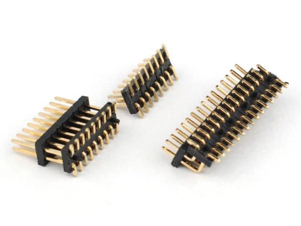 Buy cheap 1.27 Mm Pitch Male Pin Header Connector Two Rows Black PA9T Plastic from wholesalers