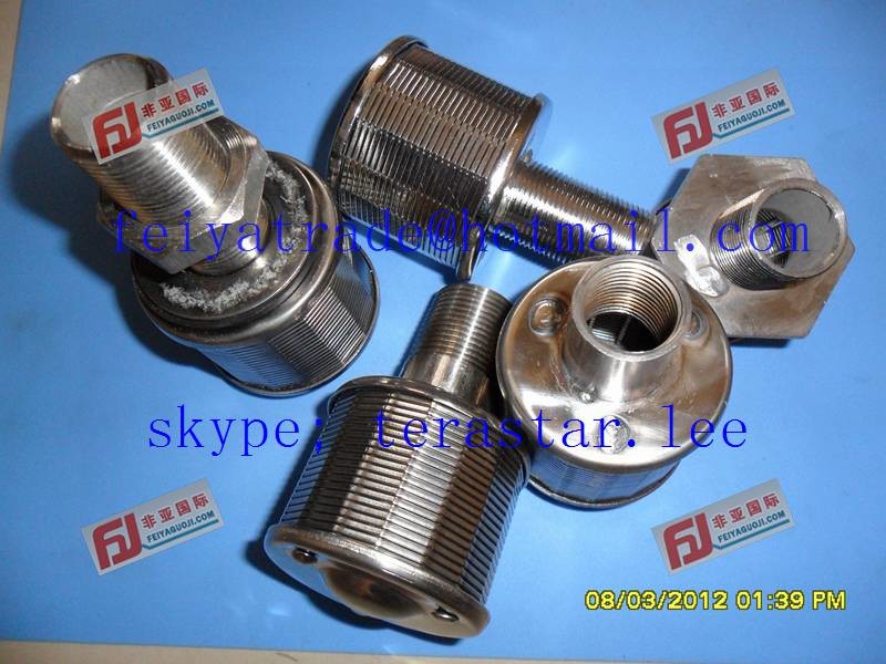 DN45-108 stainless steel wedge wire filter nozzle / johnson screen nozzle / water & gas strainer nozzle for power plant