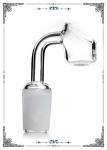 Clear Quartz Banger Nail With 2mm Thick Domeless Honey Bucket Insert
