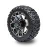 Buy cheap Golf Cart 22 inch All Terrian Tire and 14 inch Machined Black Aluminum Wheel from wholesalers