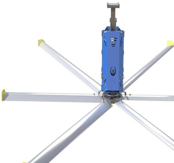 Buy cheap 16feet 6m Big Air flow Industrial Ceiling HVLS Fan in health clubs 6 blades 220Volts from wholesalers