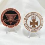 cheap wholesale plated enamel blank custom logo commemorative collections