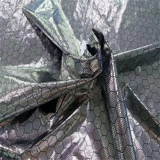 Buy cheap Solid 65GSM Polyester Taffeta Fabric 290t Hot Silver Foil from wholesalers