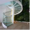 Buy cheap Apartment 600-2200mm Glass Spiral Stairs With Stainless Steel Balustrade from wholesalers