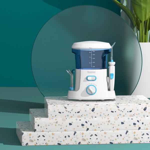 Buy cheap 600ml Adjustable ABS Water Dental Flosser For Family Use Oral Spa White Blue from wholesalers