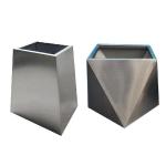 Novelty Cast Steel Square Cylinder Large Garden Planters Flower Pots
