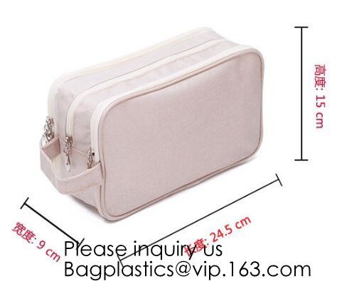 Multifunction canvas cosmetic bags felt makeup bag for sale toiletry bag for travel,makeup bag necesery travel bagease