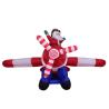 Buy cheap Fabric Inflatable Christmas Holiday Santa Claus with Air Plane Decoration from wholesalers
