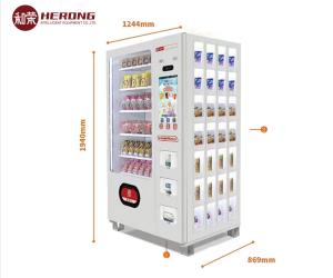 Wholesale Instant Noodles Drink Self Vending Kiosk Cashless Payment from china suppliers