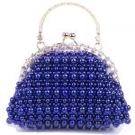 Blue Pearl Hand Bags Hand Weaving With Iron Twist For Women'S 18cm length