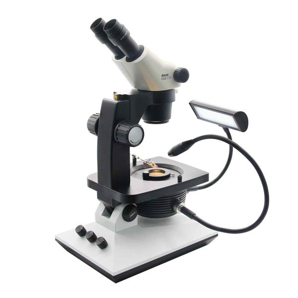 Buy cheap 10W Lighting Mode Optical Swing Arm Gemstone Microscope Self Locking from wholesalers