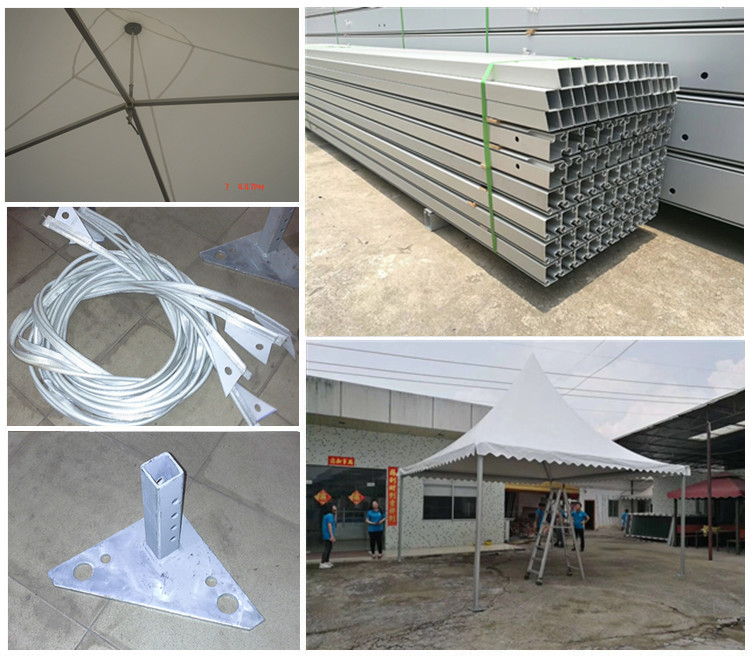 Waterproof Aluminum Pagoda Tent , Movable Canopy Tent Frame CE Standard