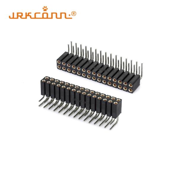 Right Angle Socket Connector Machined Female Header Connector 2.54mm Female