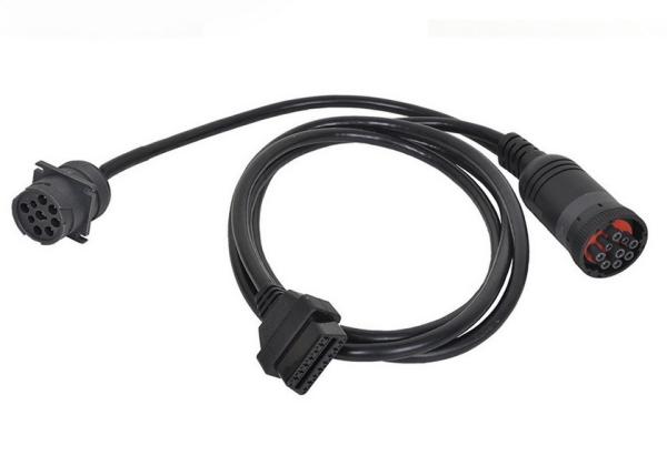 Buy cheap Deutsch 9-Pin J1939 Female to OBDII Female and 9-Pin Male CAN Bus Y Cable from wholesalers