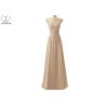 Buy cheap Champagne Lace Bridesmaid Dresses / Beaded Chiffon Plus Size A Line Ball Gowns from wholesalers