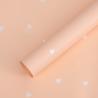 Buy cheap Valentine's Day Heart-Print Oya Paper Waterproof Solid Color Floral Wrapping Paper for Bouquets Florist Grade 56cm*56cm Customized from wholesalers