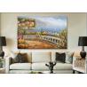 Buy cheap Coastline Mediterranean Oil Painting Italy Landscape Oil Painting For Wall Decor from wholesalers