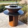Buy cheap Metal Garden Corten Steel Outdoor BBQ Charcoal Grill Pre Rusted from wholesalers