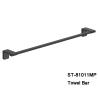 Buy cheap Good quality Towel Rail Wall Mounted Single Towel Bar Rack Black color Stainless steel material from wholesalers