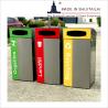 Buy cheap 120L 3 Compartment Recycling Litter Bins For Schools from wholesalers