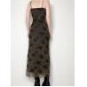 Buy cheap Custom Apparel Manufacture Women'S Printed Suspender Dress One Collar Casual Long Dresses from wholesalers