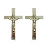 Buy cheap Silver Color Plastic Jesus Coffin Crucifix Size 24 × 14 Cm For Funeral Casket from wholesalers