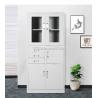 Buy cheap Glass Steel Door Office Filing Cabinets With Drawer from wholesalers