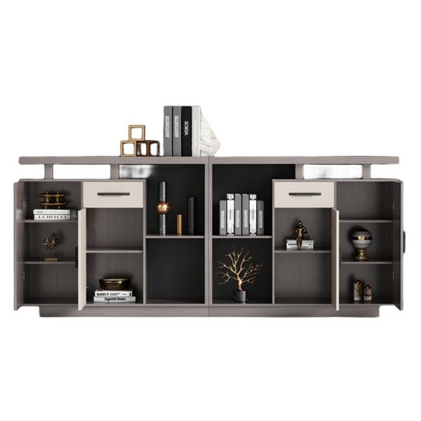 Buy cheap Commercial Furniture Long Office Cabinet with Modern Design and Wood Panel Partition from wholesalers