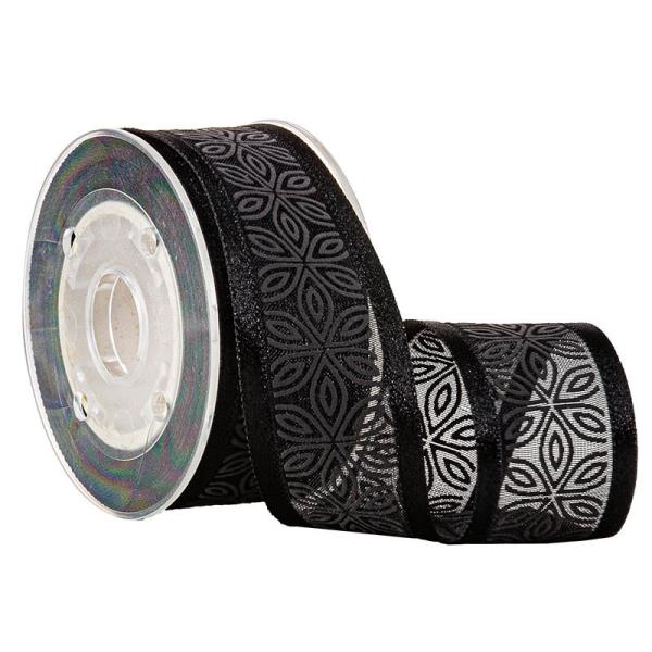Buy cheap Sex Underwear Packaging Box Decoration 4 Degree Black Organza Ribbon from wholesalers