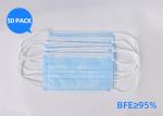 Buy cheap Non Woven Disposable Face Mask Blue Surgical Mouth Mask 3 Layer For Hospital from wholesalers