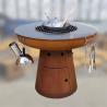 Buy cheap Outdoor Cooking Barbecue Wood Burning Corten Steel Fireplace Charcoal Grill from wholesalers