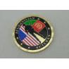 Buy cheap Brass Stamped Afghanistan Veteran Personalized Coins With Box Packing And Gold Plating from wholesalers