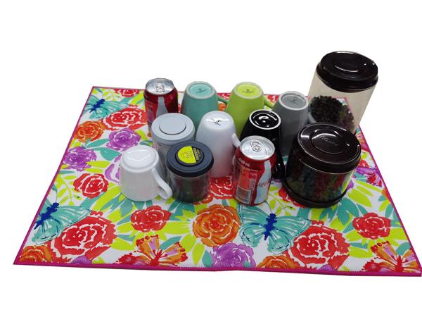 Buy cheap 250gsm Kitchen Counter Microfiber Dish Drying Mat For Dishes Cups Bottles from wholesalers