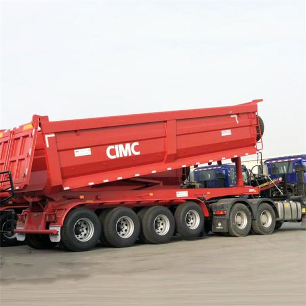 Buy cheap 3/4 Axle Tri Axle 60/80 Ton End Dump Tipper Truck Tractor Trailer for Sale Price from wholesalers