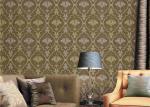European Damask Printing Embossed Washable Vinyl Wallpaper 0.53*9.5M